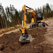 Аренда колесного экскаватора JCB JS160W